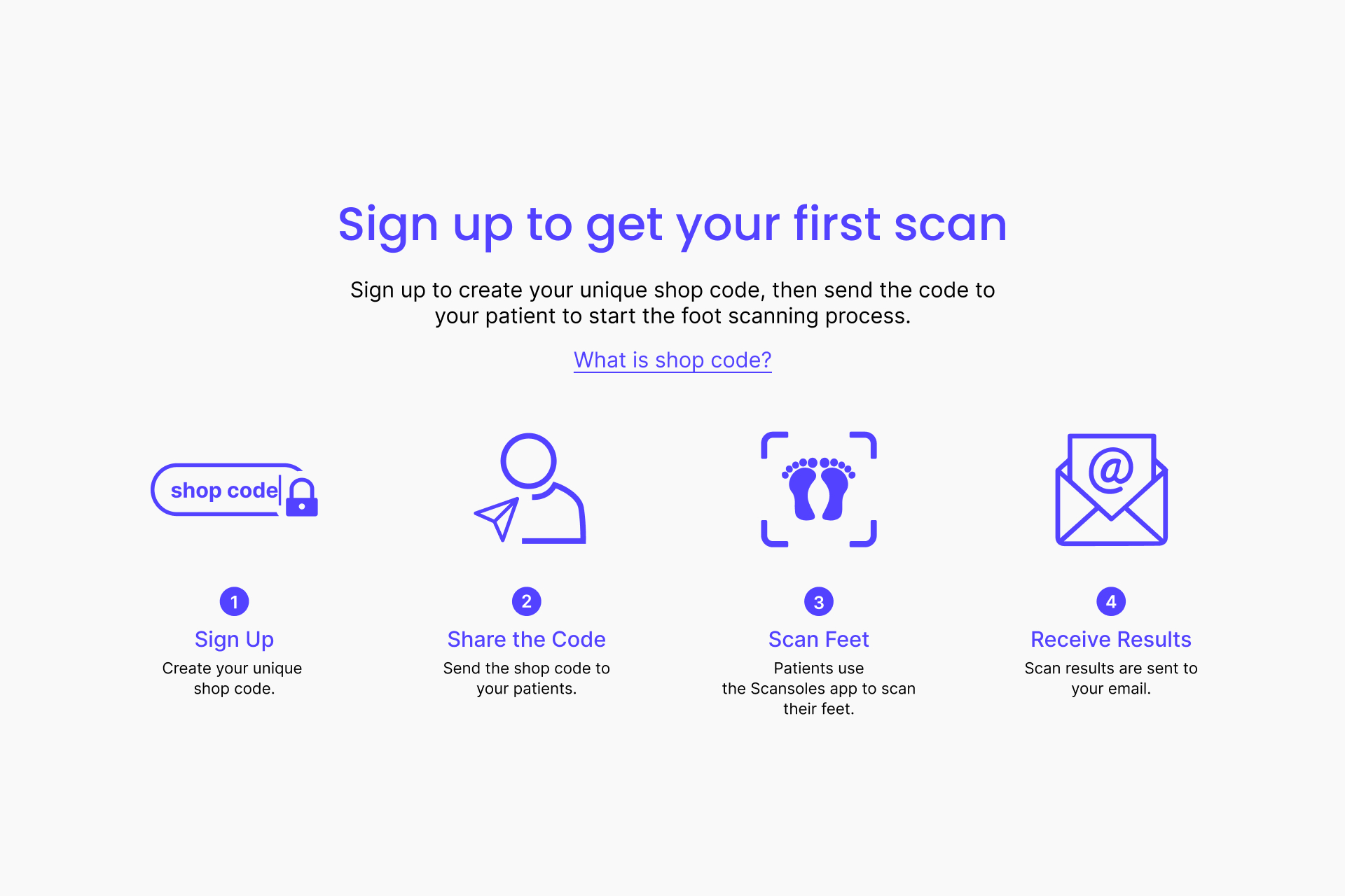 ScanSoles – 4 steps